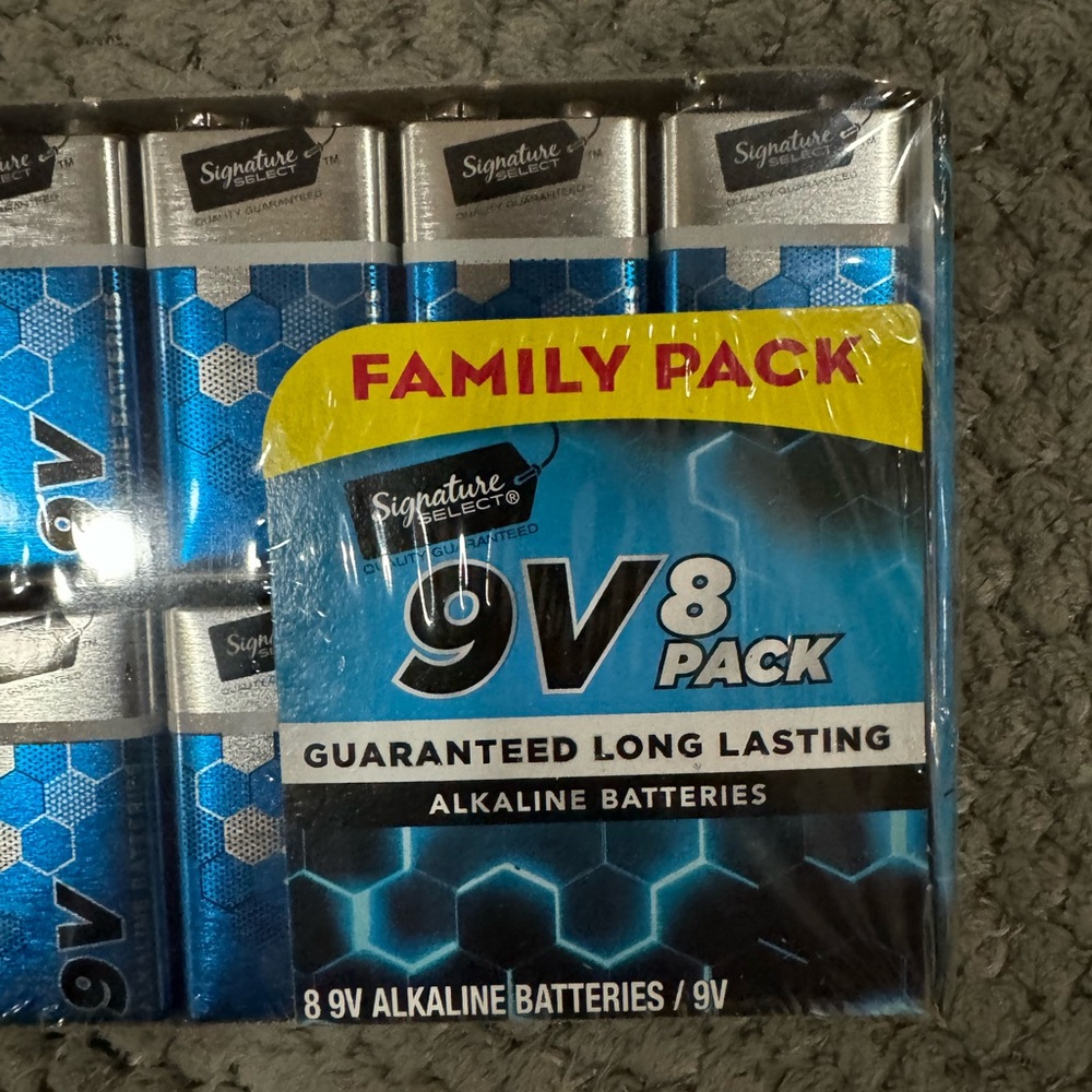Batteries, total of 8